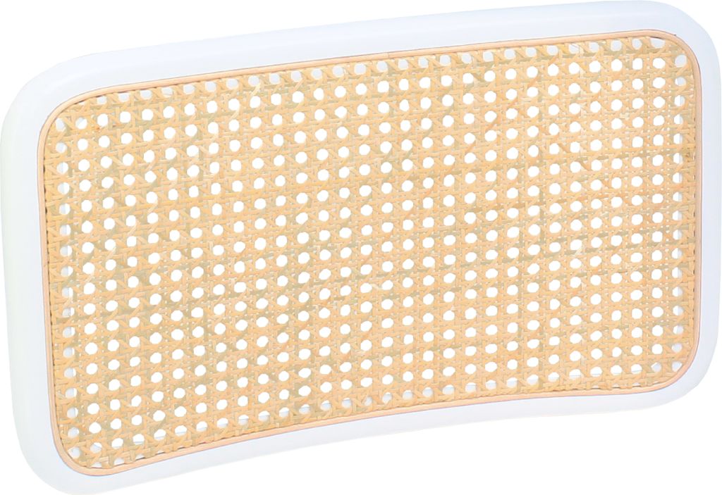 pemora Rückenlehne für Schwingstuhl Freischwinger mit Wiener Geflecht JENA; Farbe: weiß