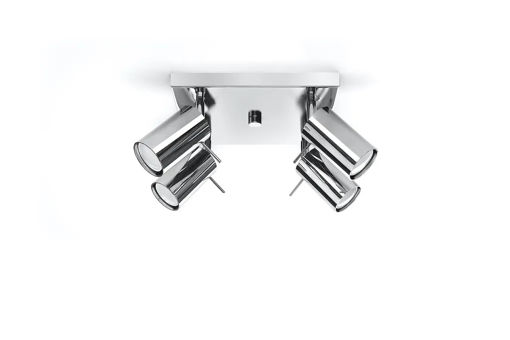 Lampada Faretto RING 4 Cromo Sollux: Illuminazione LED Regolabile