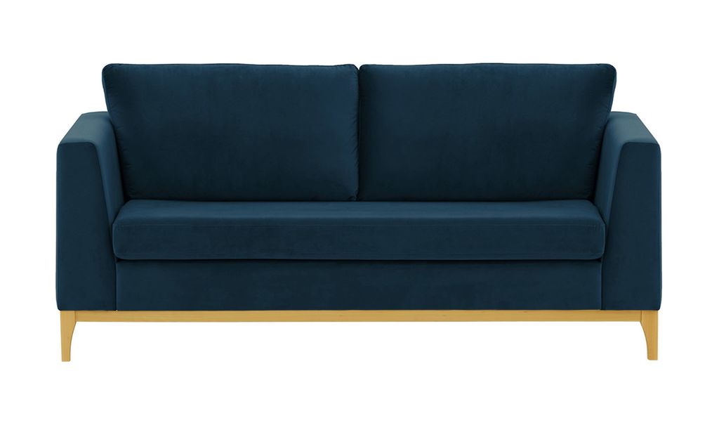 SLF24 - 2,5-Sitzer-Sofa Gosena Wood - blau - Velluto 11