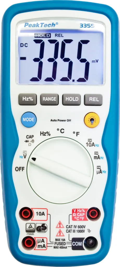 Multimètre pour maintenance industrielle PeakTech P 3355 - Haute tension