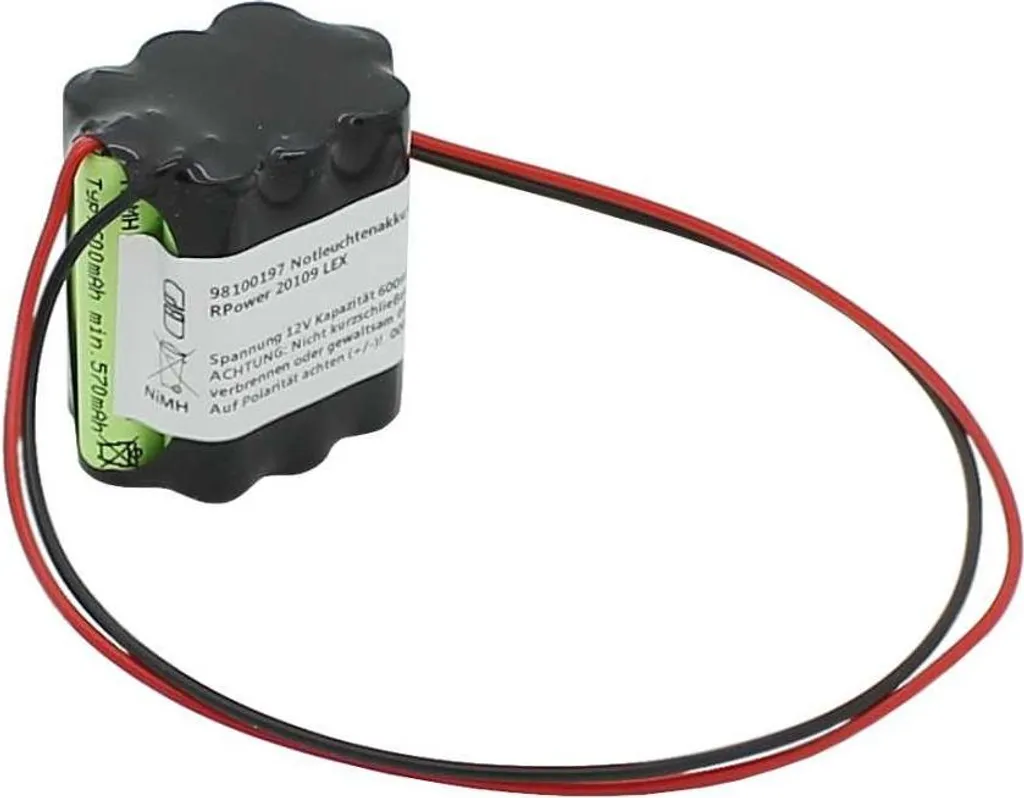 Batterie pour lampe de secours RPower 20109 LEX EB-LEUTEN sans fil