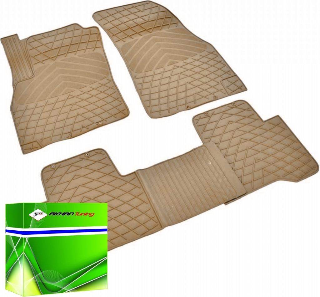 DK0937 - Gummi Fussmatten Set Geeignet für Doblo ab 2010-> Beige