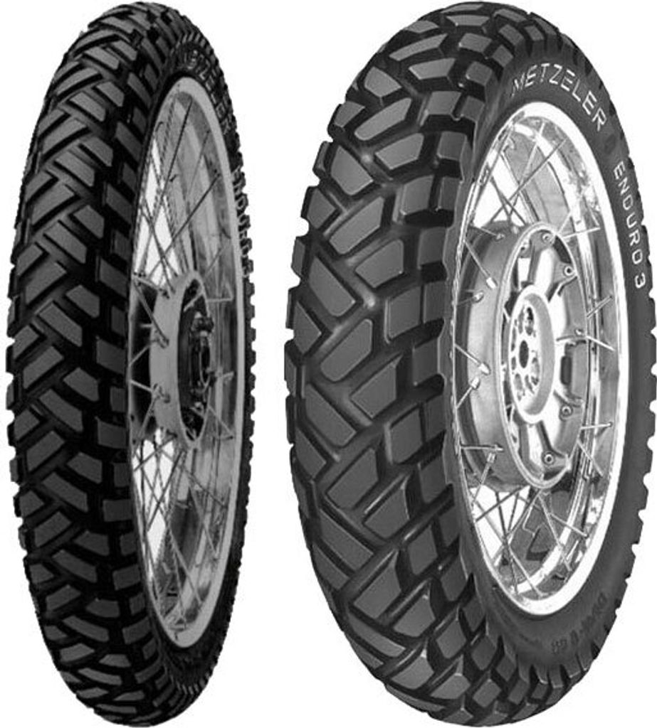 Paar Motorradreifen Metzeler 90/90-21 54H + 130/80-17 65T Enduro 3 Sahara