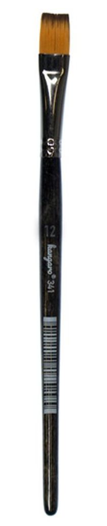 kangaro Haarpinsel 341 flach Gr. 14 schwarz lackiert 6 Stück
