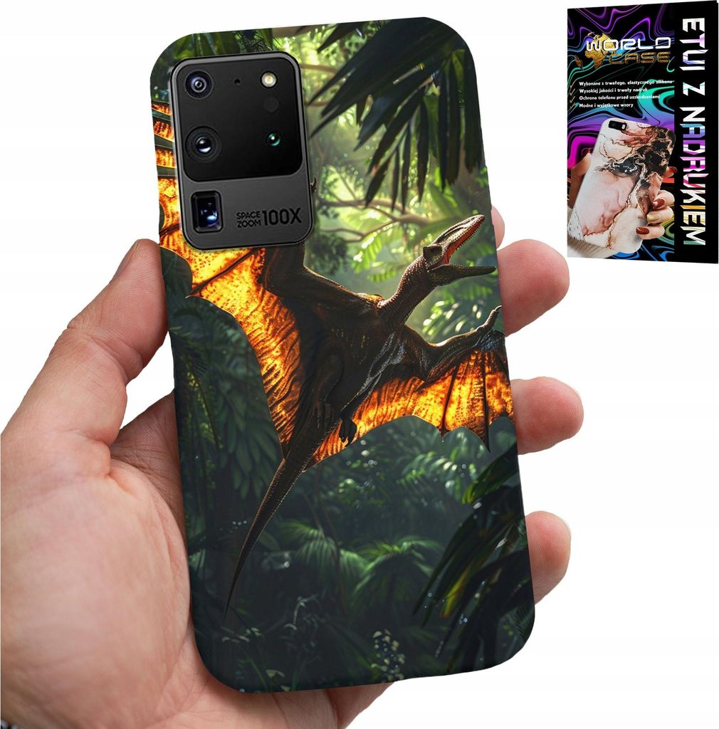 ETUI FÜR SAMSUNG GALAXY S20 Ultra - DINO DINOSAUR PTERODACTYL PLATFORM-Gehäuse