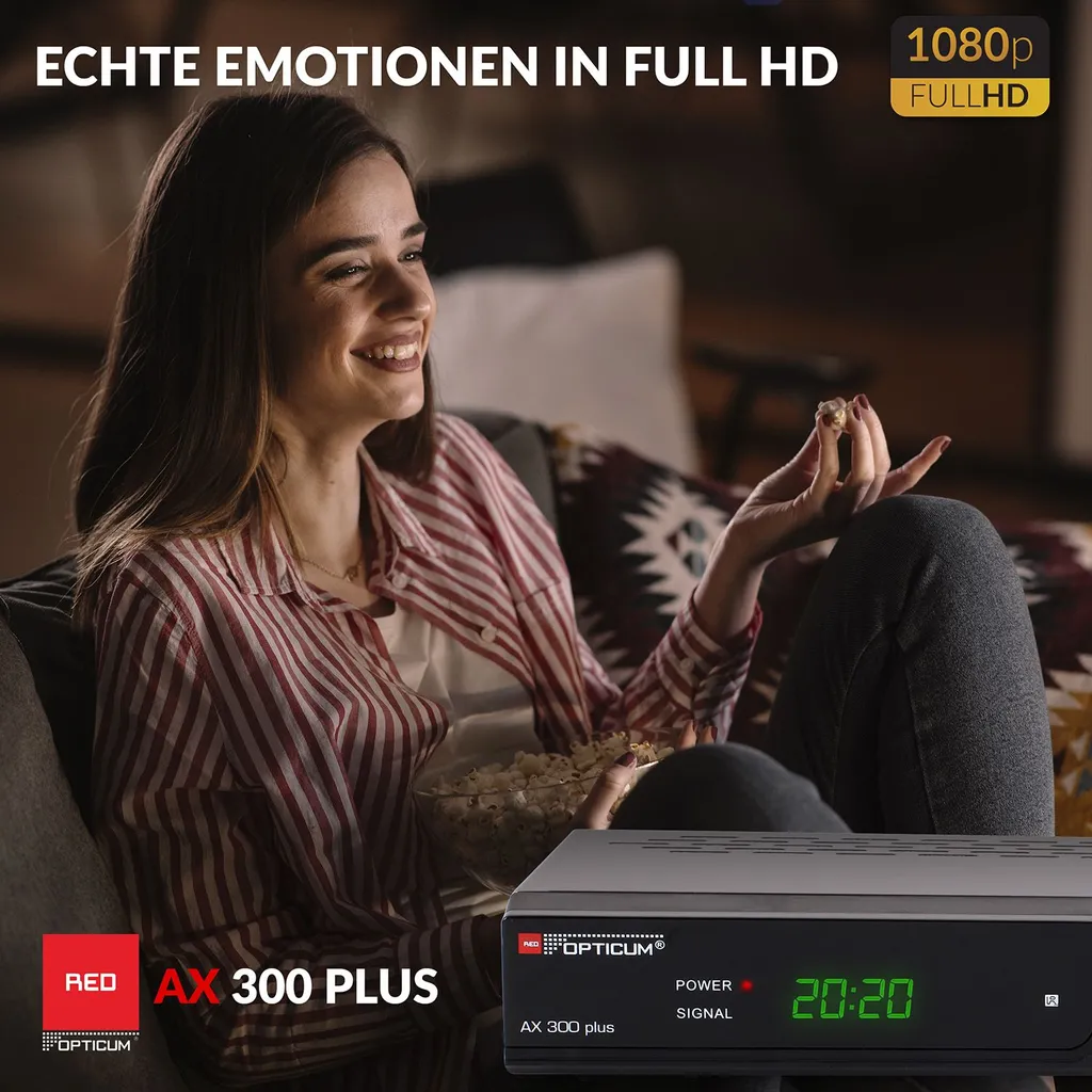 Décodeur Satellite HD Opticum AX300 compact pour chaînes TV gratuites - 11