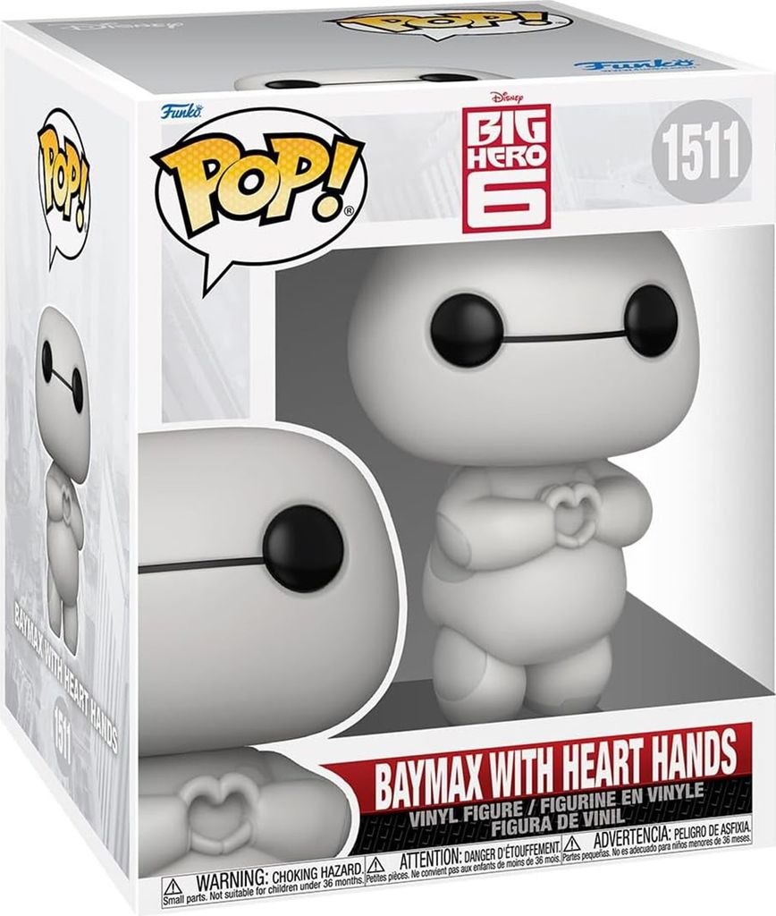 Funko Pop! BH6 - Baymax (Heart Hands) #1511 6” Produktbild 