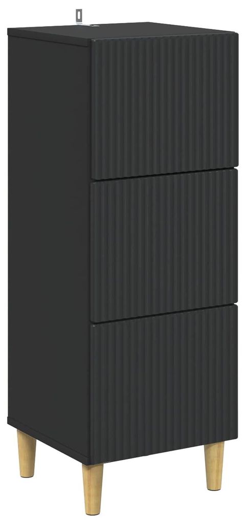 Schubladenschrank Schwarz 33 x 34,5 x 90 cm Holzwerkstoff