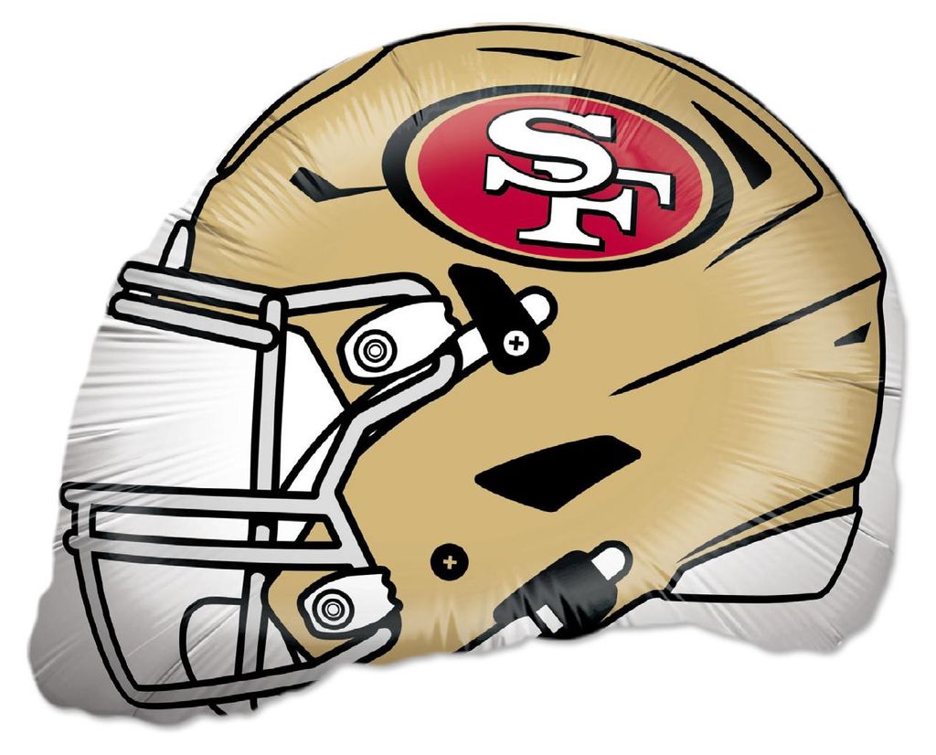NFL San Francisco Folienballon shape 50x45cm Football Helm Produktbild 
