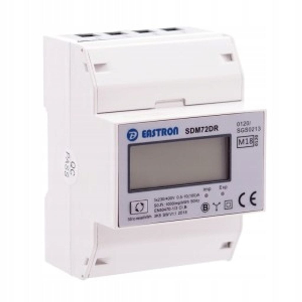 EASTRON LCD Stromzähler MID Dreiphasiger Zwischenzähler SDM72 D