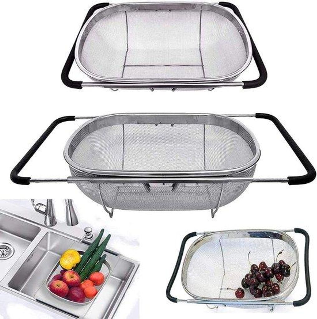 Ovale Stahl-Blumentopf für Früchte und Gemüse - 1 Stück - Feines Gitter