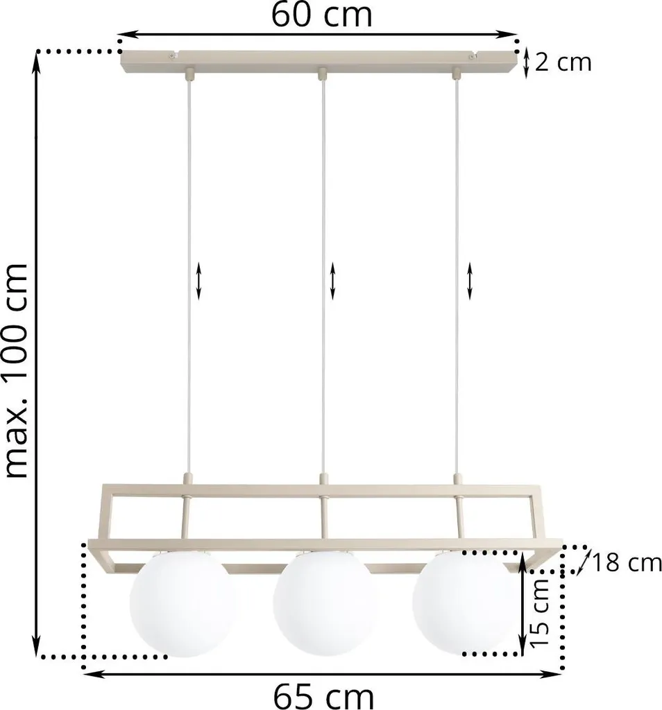 Lampada Soffitto Celeste 3 Luci Oro/Cashmere E14 | Offerta Online - 5