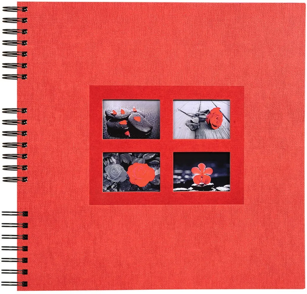 Exacompta Album Passion Rosso 32x32: Lo Scrapbook Ideale con Pagine Nere