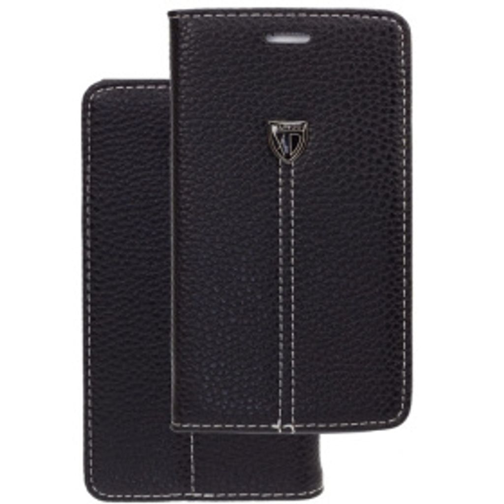 Book Case Handyhülle für Huawei P10 Plus Schwarz Schutz Tasche
