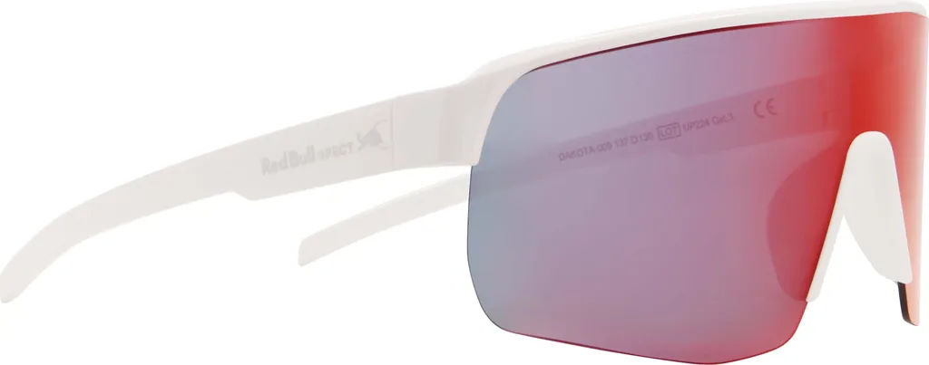 Lunettes de soleil Red Bull Spect DAKOTA blanches contre l'éblouissement