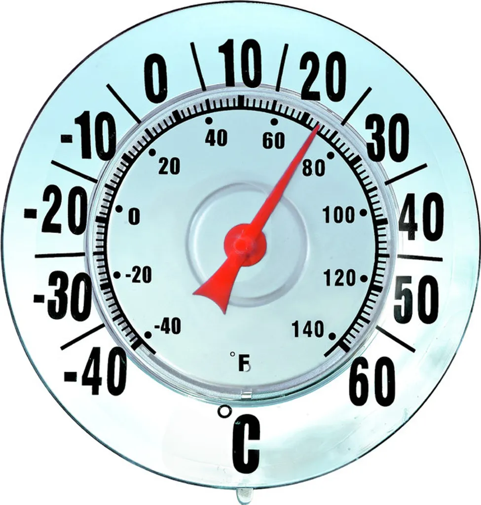 Thermomètre Extérieur Lisible Sans Perçage pour Fenêtres et Vérandas