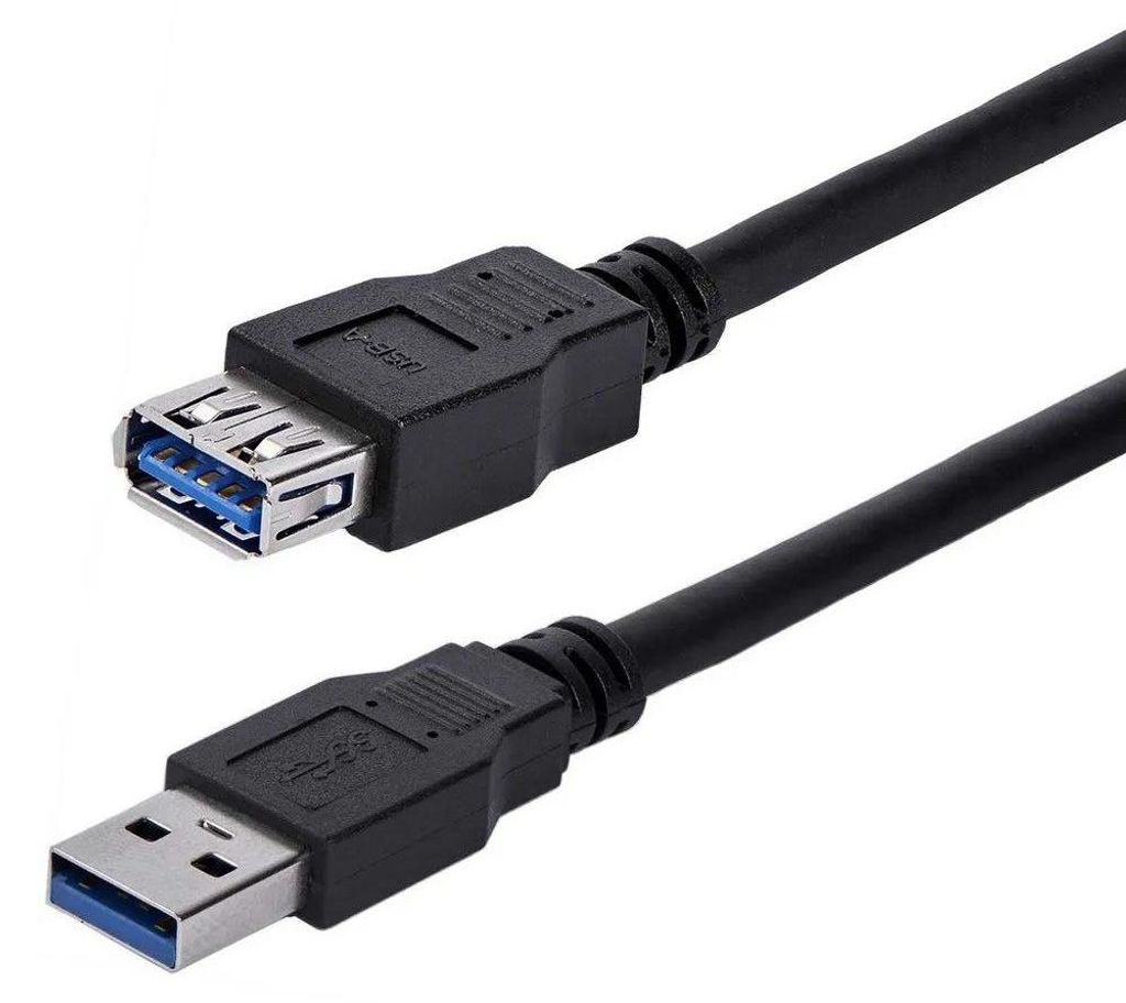 StarTech.com 1m USB 3.0 Verlängerungskabel - USB 3 Typ A Kabel Verlängerung - Stecker/ Buchse - Schwarz - USB-Verlängerungskabel - USB Typ A (M)