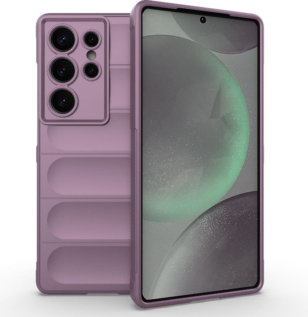 Hülle für Samsung Galaxy S25 Ultra - Phonesta GripShell Silikon Back Cover - Lila
