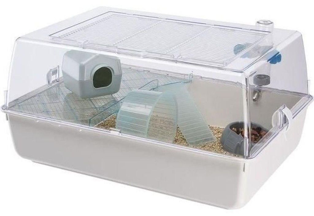 Hamsterkäfig 55 x 39 x 27 cm - Mini Duna Weiß