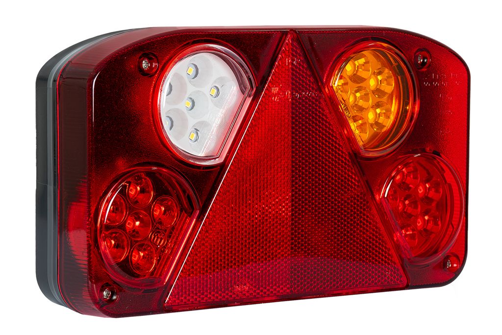 Zadní multifunkční LED svítilna s trojúhelníkovým Obrázek produktu 
