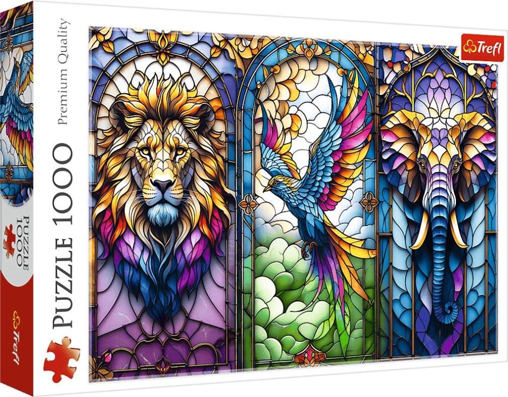 1000 puzzles en vitrail : Animaux 10957 Image du produit 
