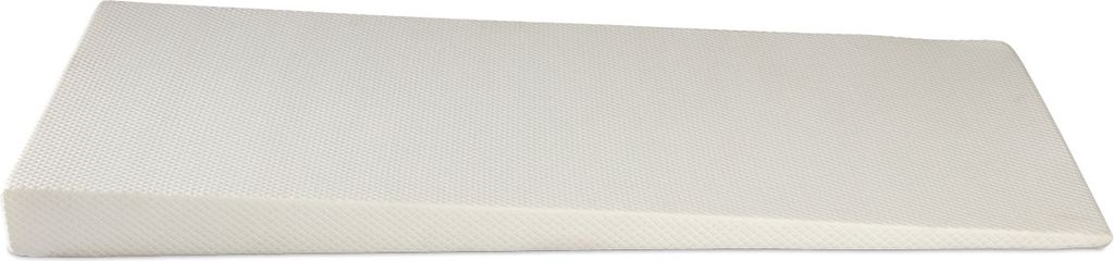ELONEO Bettkeil Topper 80 x 190 cm aus Komfortschaum, Matratzen-Keilkissen zur Bettneigung, Keilmatratze, Keilförmige-Matratzenauflage, Erhöhungs...