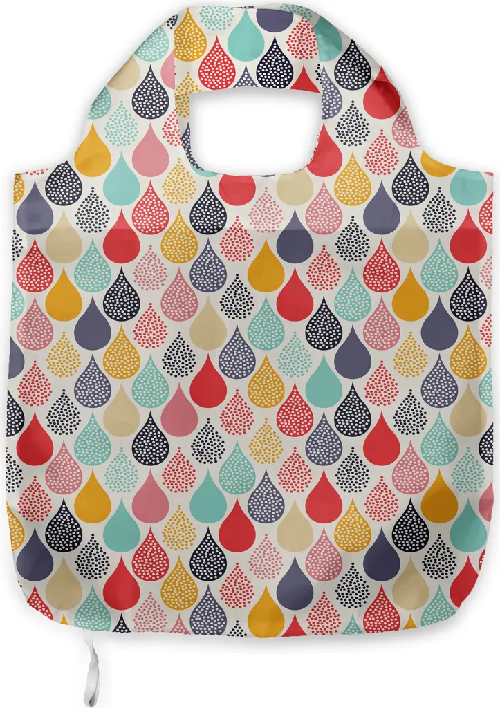 Tote Bag ABAKUHAUS Geometrica: Borsa per Libri e Spesa Multicolore