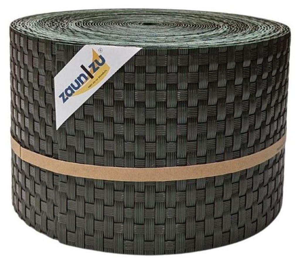 Sichtschutzstreifen zaun|zu RATTAN 26m Rolle Zaunblende für Produktbild 
