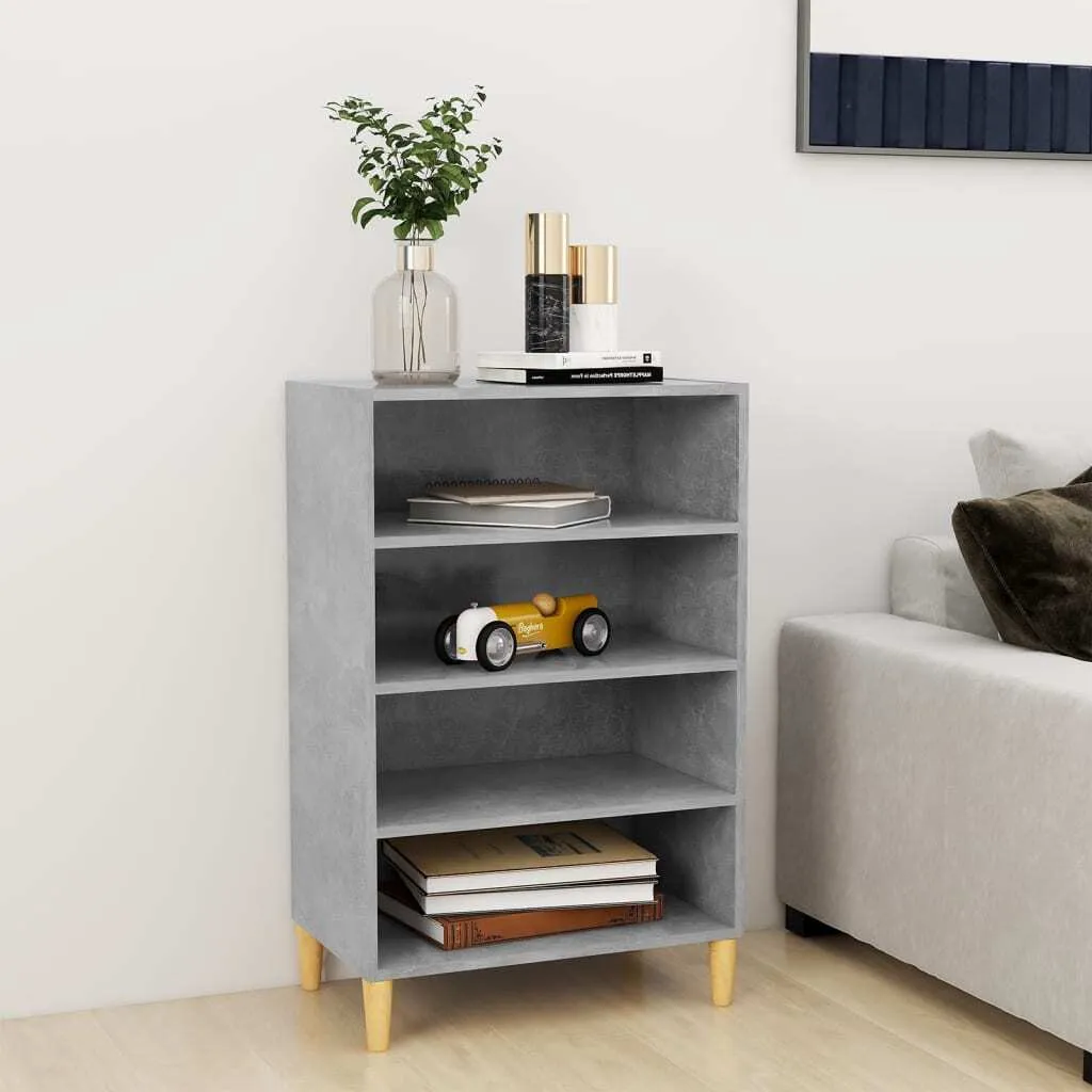Credenza Industriale 57x35x90 cm Grigio Cemento | Mobile Moderno
