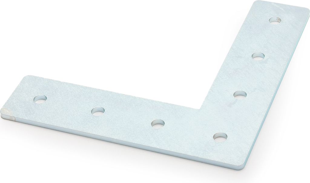 Verbinderplatte I-Typ Nut 6, L - 30x120x120mm, Stahl 3mm galvanisch verzinkt