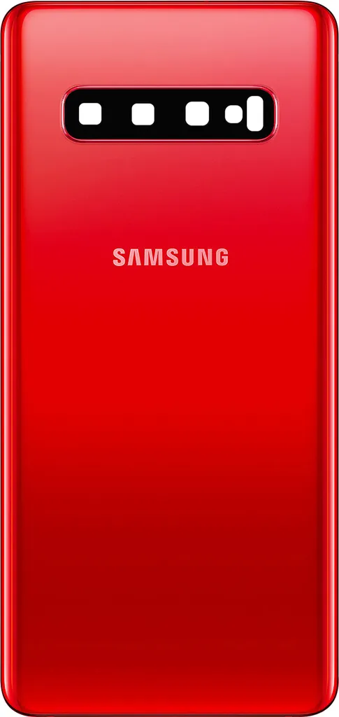 Vitre Arrière Samsung Galaxy S10 Rouge : Pièce de Rechange Officielle Samsung
