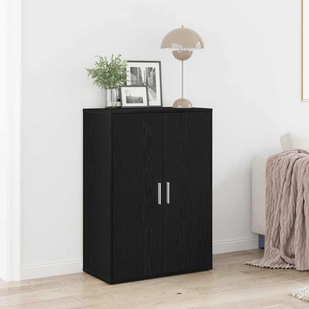 "im Sonderangebot"Sideboard/Kommode - elegantes Design - Buffetschrank - Schwarz Eichen-Optik 60x31x84cm Holzwerkstoff Promotion395186 - Kommoden