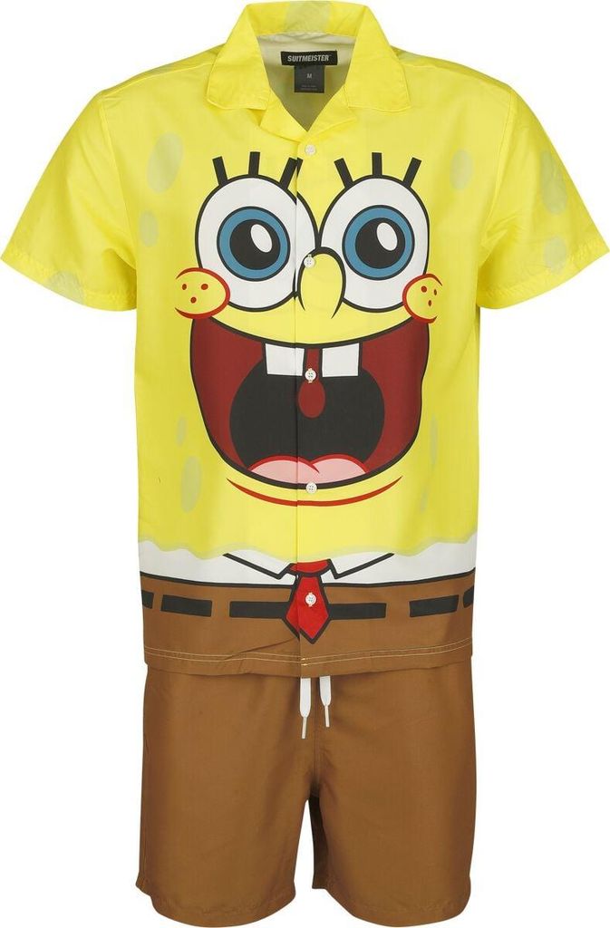 SpongeBob Schwammkopf Kostüm Herren Suitmaster - SpongeBob Produktbild 