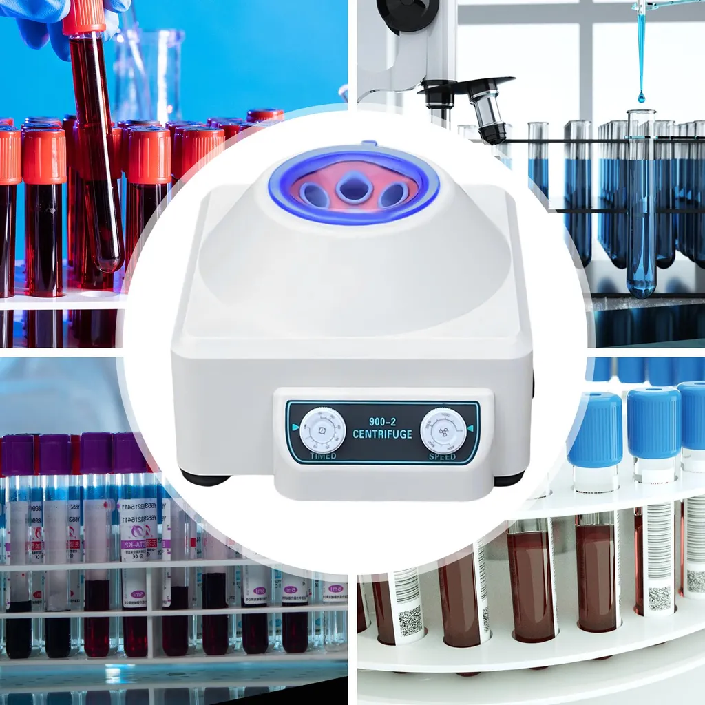 Mini centrifugeuse électrique de table 6 tubes avec rotor fixe 30W