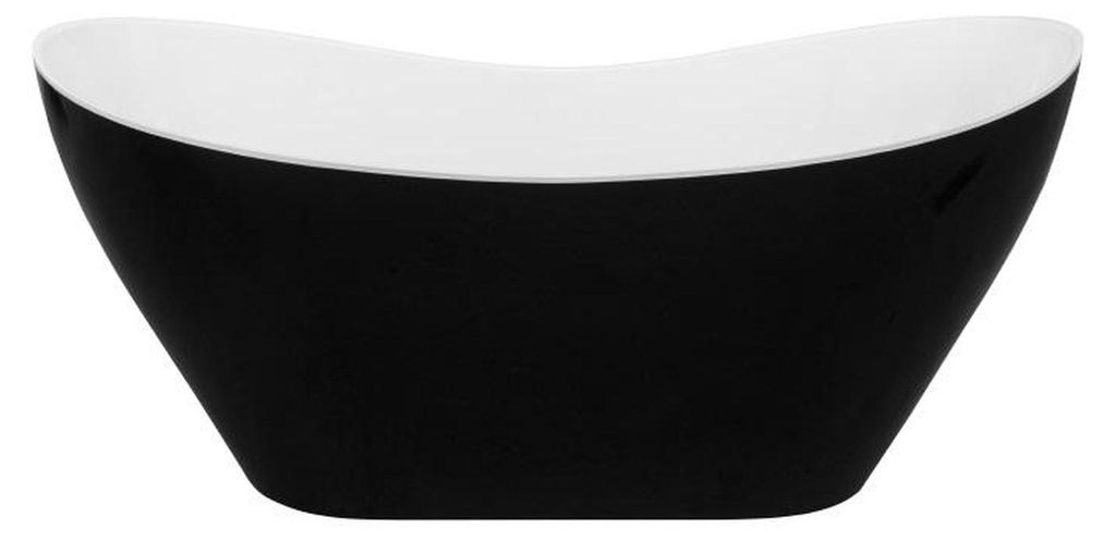 Schwarze Designer Badewanne Freistehende Luxus Wanne in Schwarz Wannen Bad Acryl