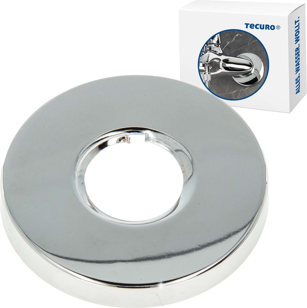 tecuro Gewinderosette (3/4) Ø 27 mm x Ø 80 mm x Höhe 15 mm, Produktbild 