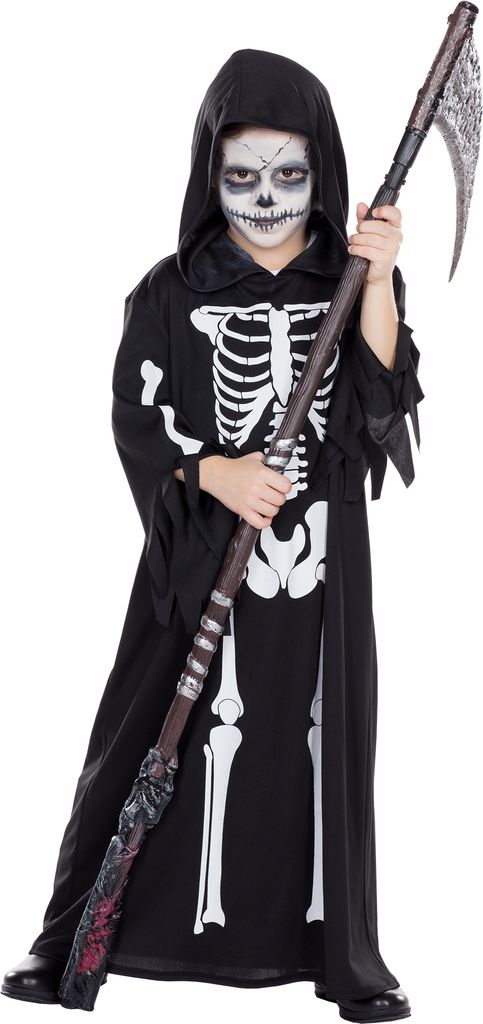 Szlafrok szkielet Halloween, rozmiar:128 Zdjęcie produktu 
