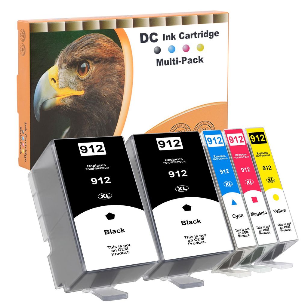 D&C 5x 912XL Multipack Druckerpatronen Kompatibel für HP Produktbild 
