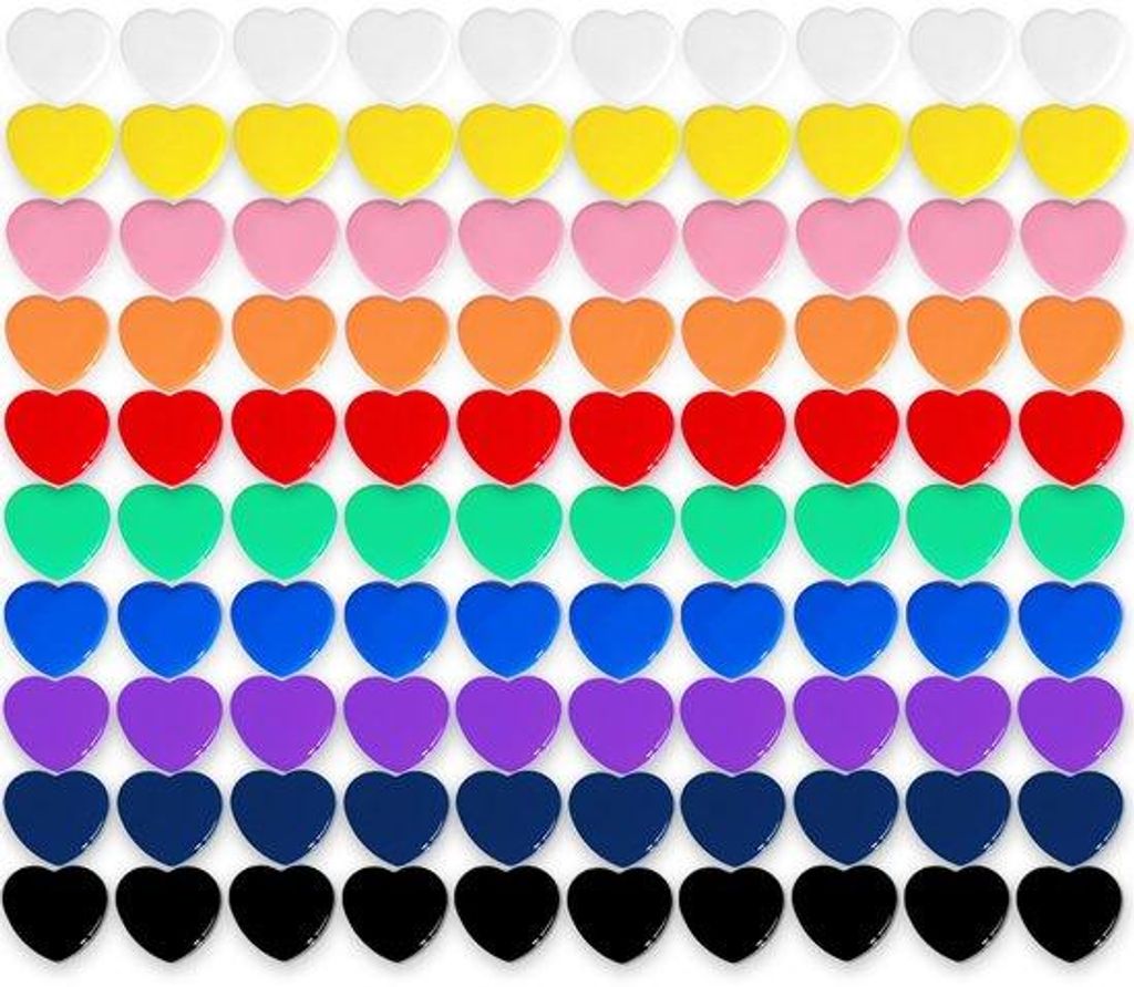 PYJLBX Magnete für Magnettafeln – 100 Stück in 10 Farben, stark, farbenfroh, Mini, klein – für Kühlschrank, Whiteboard, Pinnwand