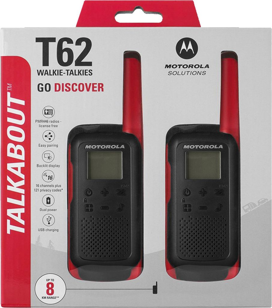 MOTOROLA Funkgerät TALKABOUT T62 (rot) Produktbild 3