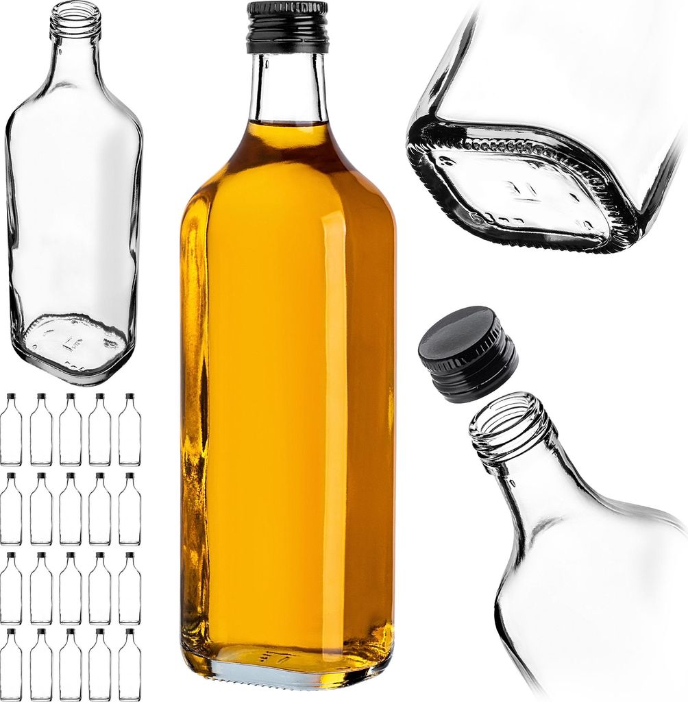 KADAX Prázdne sklenené fľaše 500 ml, 20 kusov, fľaše na Obrázok produktu 
