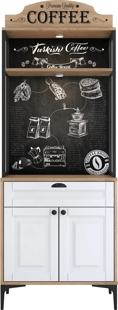 Armoire Multifonctionnelle pour Organiser l'Espace de Vie - Bois Noyer