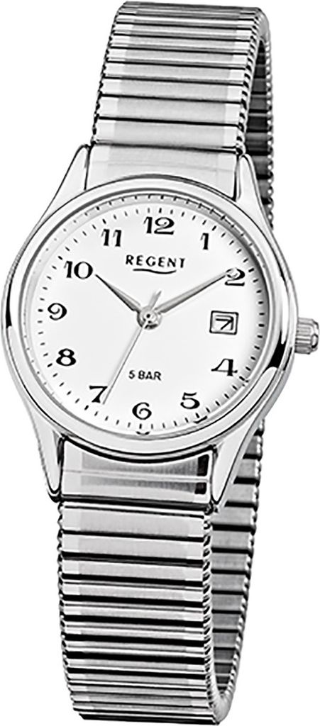 Regent Damen-Uhr Analog Quartz Stahlgehäuse Metall Zugband Produktbild 