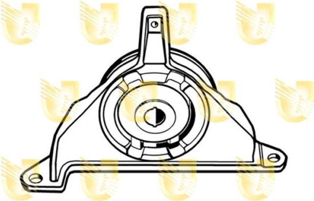 Lagerung Motor Unigom 395452 für Fiat Vorderachse Hinten