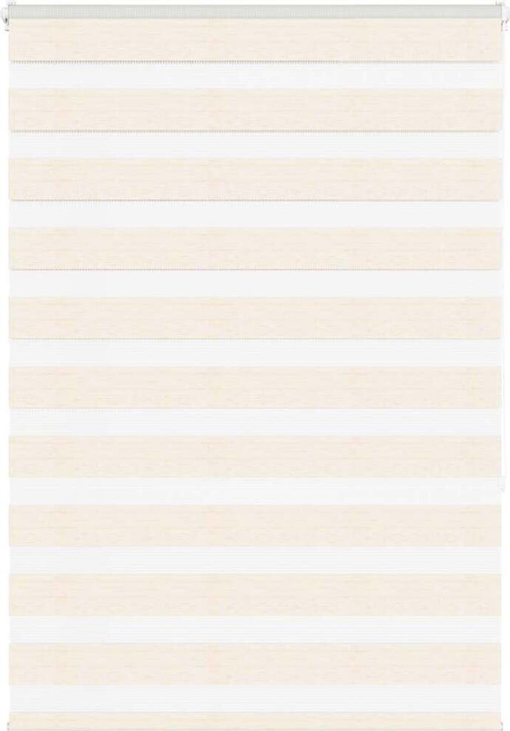 Doppelrollo Marmorbeige 95x150 cm Stoffbreite 90,9 cm Polyester
