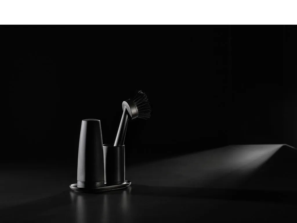 Kit Vaisselle Silicone Noir Zone Denmark Singles avec Support Flexible - 2