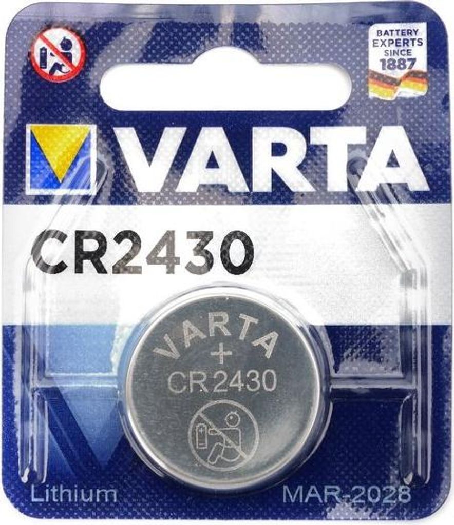 Varta Batterien Knopfzelle CR2430, 1 Stück, Lithium Coin, Produktbild 