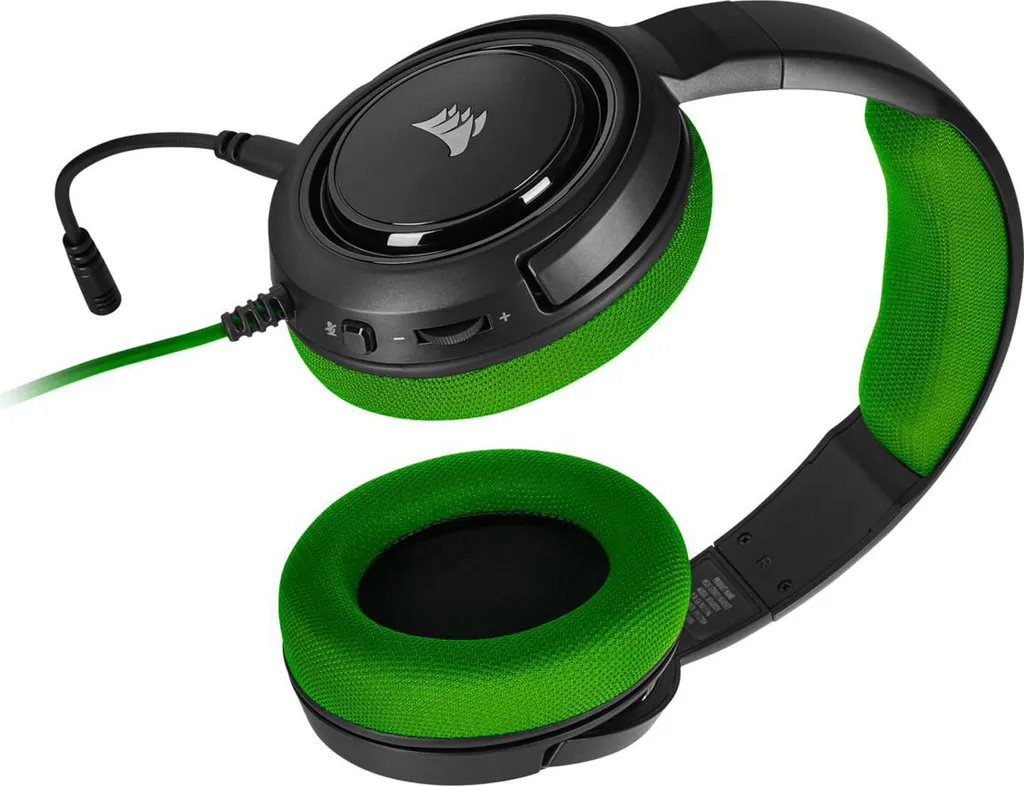 Casque Gaming Stéréo Corsair HS35 Vert Multiplateforme pour PC PS4 et Xbox