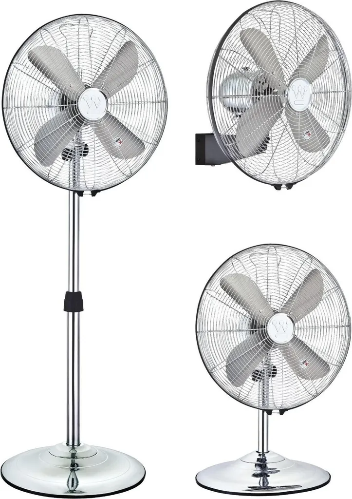 Ventilateur sur pied pour salon et bureau Westinghouse Silver Stream