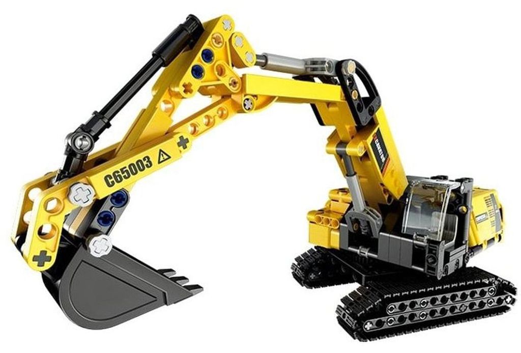 Deqube Jede: Bagger-bau-spiel 467 Einheiten Golden  Kinder Produktbild 